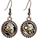 Handcrafted Steampunk Pocket Watch Movement Earrings