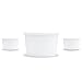 Frozen Dessert Supplies [50 Count] White Paper Ice Cream Cups - 4 oz Small Dessert Bowls - Comes In Many Colors & Sizes