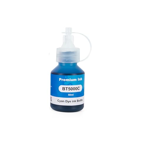 Nexnova® Ink BTD60 BT5000 Compatible with Brother 6-Pack (3BK/C/M/Y) for DCP-T300, T310W, T428W, T500W, T510W, T700W, T710W, MFC-T800W, T810W, T910DW, T4500DW, HL-T4000DW