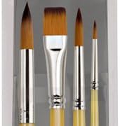 Creative Inspirations Dura-Handle Brushes Short Handle Mixed Set of 4 by Creative Inspirations