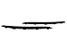 PROMOTORING For 06-09 Volkswagen Jetta MK5 Fog Light Grille Upper Trim - Black (2006 2007 2008 2009)