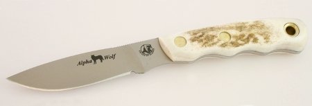Knives of alaska alpha wolf fixed 3.75" plain drop…