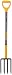 True Temper 2812200 4-Tine Spading Digging Fork with Hardwood D-Grip Handle, 30 Inch, Brown