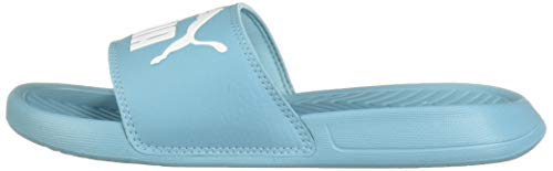PUMA Unisex Popcat Slide Sandal, Milky Blue White, 6 M US Big Kid - Thumbnail 5