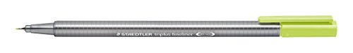 Staedtler Triplus Fineline 334Â â€“Â Superfine Tip 0.3Â mm Lime Green