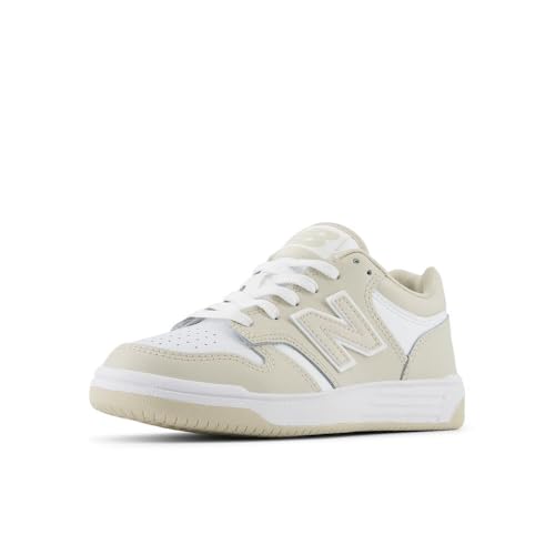 New Balance Kids 480 V1 Lace-up Sneaker, Timber Wolf/White, 7 M Big Kid (8-12 Y…