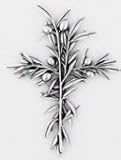 Small Olive Branch Wall Cross