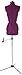 Dritz 20300 My Double Dressform with Tri-Pod Stand Adjustable Up to 63” Shoulder Height, Large, Plum