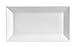 CAC China KSE-13 Kingsquare Porcelain Rectangular Platter, 11-1/2