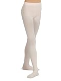 Capezio Big Girls' Ultra Soft Self Knit Waistband Footed Tight