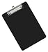 Acrimet Clipboard Memo Size A5 (9 1/4” x 6 5/16”) Low Profile Clip (Plastic) (Black Color) (6 Pack)