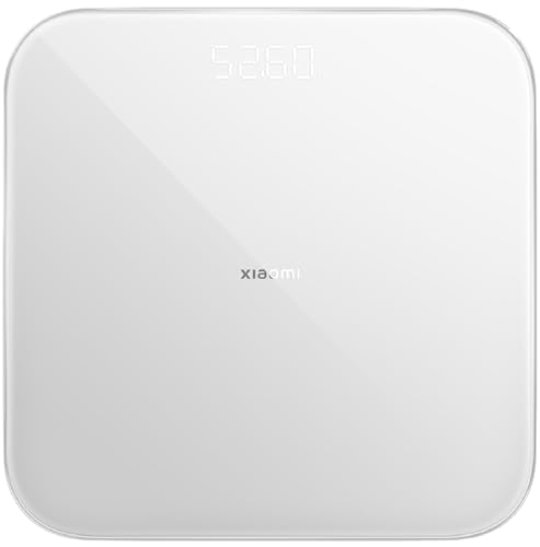Mi Smart Scale S200 - Control preciso del peso, 4 métricas corporales, modo bebé y objeto, prueba de equilibrio, conexión a aplicaciones, luz blanca luna