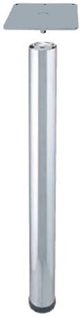 28" x 3''diam. Office Table Leg Brushed Steel finish (set of 4 legs)