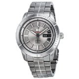 Seiko 5 Silver Dial Stainless Steel Mens Watch SRP335
