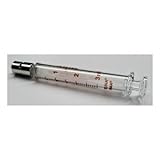 Glass Syringe, Metal Luer Lock, 3 mL