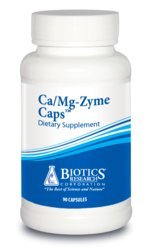Biotics Research Ca/Mg-Zyme Caps™ Calcium Citrate 350 mg, Magnesium, Bone Strength, Dental Health, Heart Health, Cardiovascular, Weight Management, Capsules - 90ct