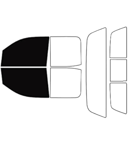 The Tint Effect Precut Window Tint Kit Compatible With Chevrolet Silverado 2500 3500 HD Crew Cab (2015-2019) (Includes: Front Windshield Visor Precut In 5%) Automotive Film - Foto 8