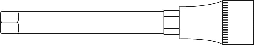 CLAS Equipements Hex Socket 7 mm L.140 mm 1/2 Inch - SA 0389
