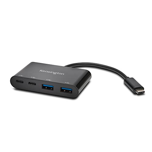 Hub, Kensington, CH1000, USB-C, 4 Portas