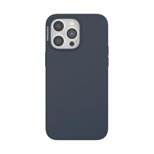 PopSockets iPhone 15 Pro Max Case Compatible with MagSafe, Phone Case for iPhone 15 Pro Max, Wireless Charging Compatible, Case Only - Navy
