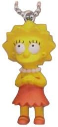 Takara Tomy THE SIMPSONS Keychain Mascot Collectible Figure ~1.5" - Lisa Simpson