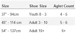 Dual colored learning shoelaces, for teaching with