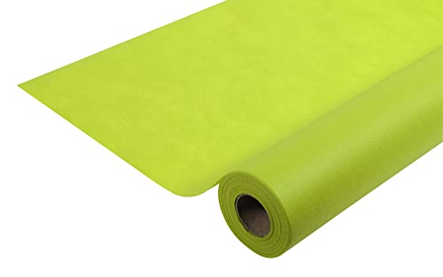 Pronappe Tischdecke R782031I Einweg-Tischdecke aus Spunbond-Vlies Länge 20m Breite 1,20m (pro Rolle) Farbe Kiwigrün Reißfestes, wasserabweisendes und