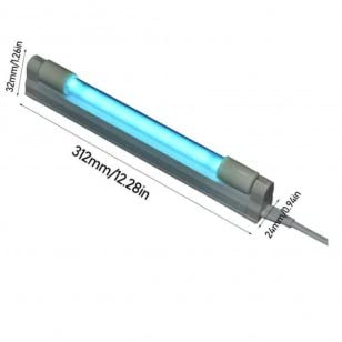 Bellap UV Germicidal Lamp Disinfection Sterilization Light, Portable, UV-C, Purple, 1 Count, 8 Watts