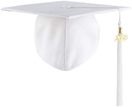 UIALECGUnisex Adult Matte Graduation Cap with Tassel 2022/2023 for High School and College, 12 Colors