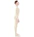 Ensnovo Adult Spandex One Piece Unitard Full Body Suit Costume Nude, S