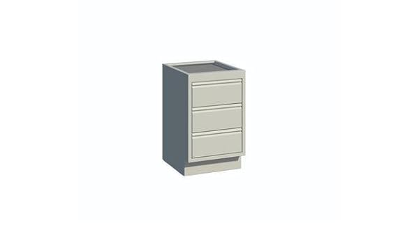 Cfd 1302 A Four Drawers Contour Sitting Height Base Cabinet