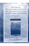 Use of Psychological Testing for Treatment Planning and Outcome Assessment, , 0805850155