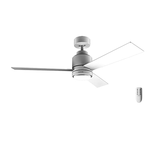 Ventilador de Techo con Luz EnergySilence Aero 4850 Style White. 30 W, Diámetro 48" con 3 Aspas, Mando a Distancia, Motor DC, 6 Velocidades, Modo Winter-Summer y Natural Breeze
