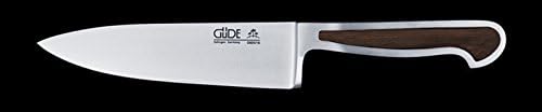Gude Delta Series Forged Double Bolster Chef's Knife With African Blackwood Handle 6-In, Made in Solingen, Germany Since 1910
