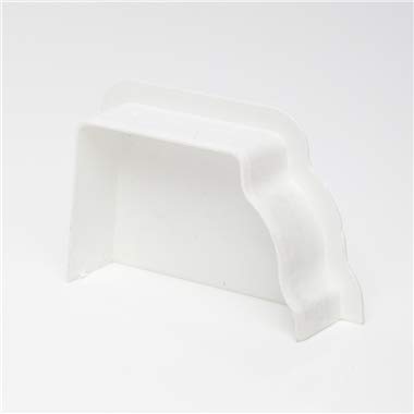 Polypipe RH708w White Sovereign Internal Stop End Left Hand 117x75 High Capacity Ogee System