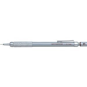 5 X Pentel Graphgear 500 Automatic Drafting Pencil,roulette Grip & Metal Body Model -0.3mm- & Pentel Ain Clic Retractable Pen-type Triangle Eraser Professional Value Set