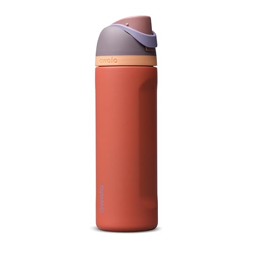 Owala FreeSip Insulated Stainless Steel Water Bottle with Straw, BPA-Free Sport…