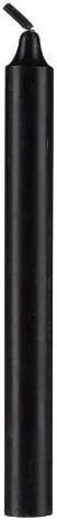 Solid-colored Marble Taper candles black 20 x 200mm, 12 candles