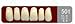 Acrylic Resin Teeth Whiter Denture for Halloween Horror Prop A1 Color