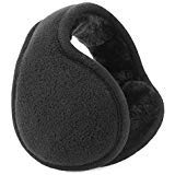 Muuttaa Fleece Winter Earmuffs for Women and Men,Foldable Ear Warmer Soft Ear Cover for Cold Winter