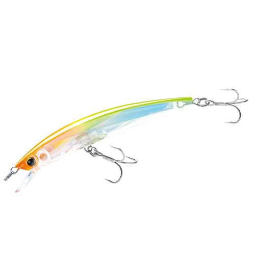 Yo-Zuri Crystal 3D Minnow Floating Lure, Orange Yellow, 5-1/4-Inch