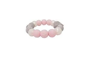 Image of Itzy Ritzy Teething Happens Silicone Bracelet, Blush