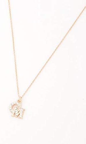 Amazon Co Jp セシルマクビー Cecil Mcbee Cmロゴネックレス ピンク M 服 ファッション小物