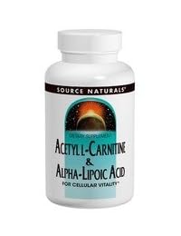 Source Naturals acetilo L-CARNITINE y ácido alpha-lipoic – -650 mg – 120 tabletas