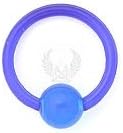 Closed Ring Acrylic Light Blue