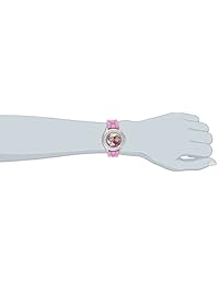 Disney Kids 'fzn3554 Frozen Anna y Elsa con detalle de diamantes de imitación Reloj con purpurina rosa de banda