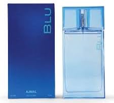 Ajmal Blu Eau de Parfum for Men 90ml Fresh Aqueous Floral Woody Musky Ambery