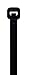 Cambridge Nylon 6/6 UL Listed Cable Ties 11-in 75 Lb Tensile Strength Standard Duty Self Locking UV Resistant Black Zip Ties, 100 Pack, Contractor Quality and Strength