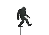 BLUE LUCA Bigfoot Garden Art Pick | Black Powder Coat Finish | Bigfoot is 3.5 X 5.75 inches | Made in USA