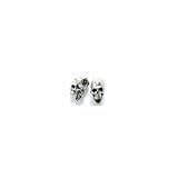 Shipwreck Beads Pewter Large Hole Skull Bead Charm, Silver, 5 by 13mm, 3-Piece